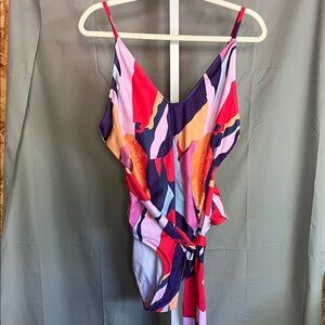 XL One Piece Swimsuit pink/purple